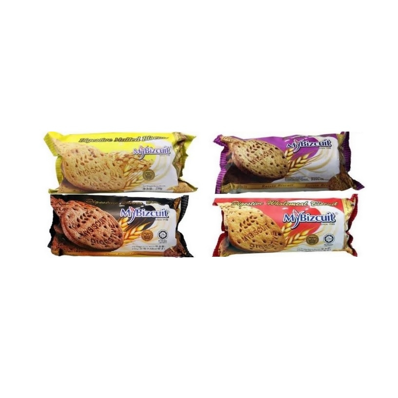 

MyBizcuit Biscuit Gandum Biskuit / Cokelat / Raisin / Digestive Malted 250 gr