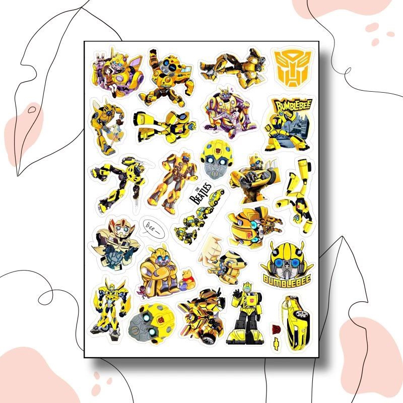 Sticker Tumbler, Laptop, Case HP, Notebook Unik & Lucu Bumblebee