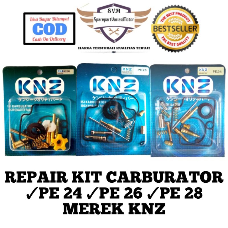 REPAIRKIT CARBURATOR PE 24 26 28 KNZ REPAIR KIT KARBURATOR PE24 PE26 PE28 PARKIT CARBU PARKIT KARBU