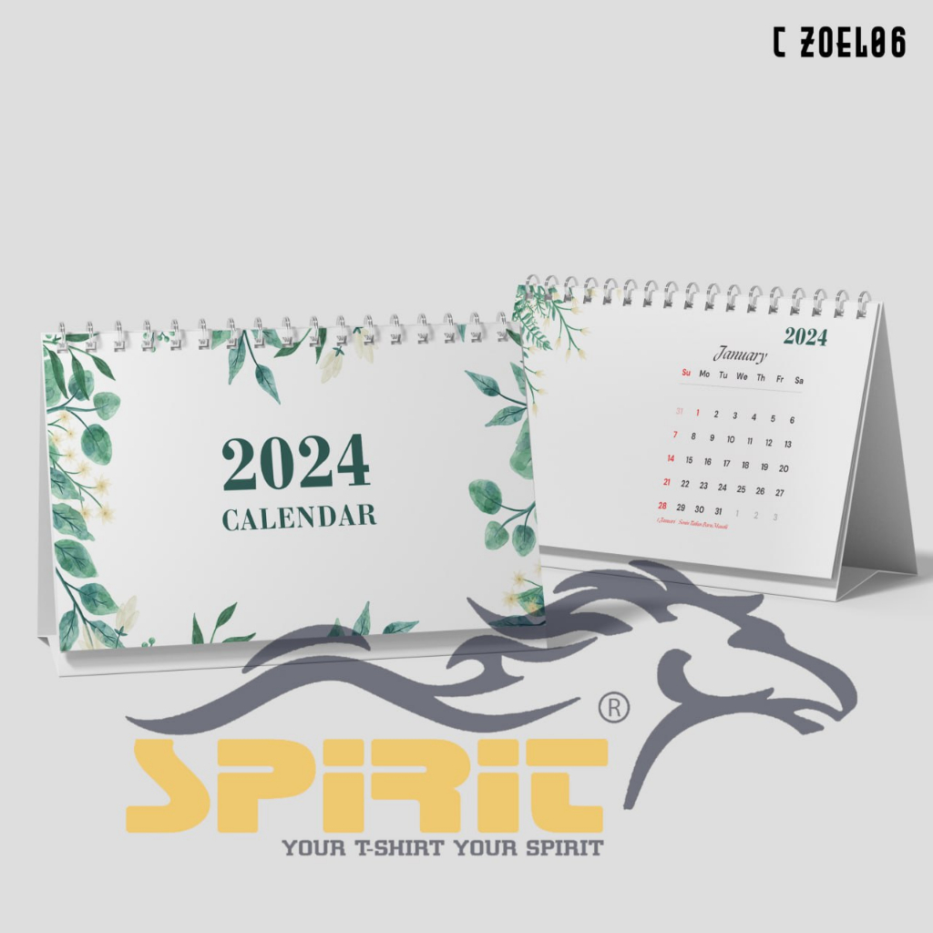 

Kalender Duduk 2024 / Kalender Meja 2024 Bingkai Flower Aesthetic