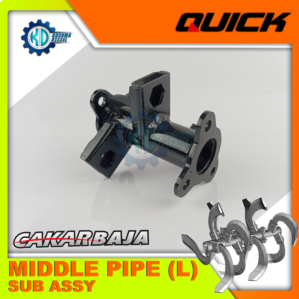 MIDDLE PIPE (L) SUB ASSY, CAKAR BAJA (SP) -  AS ROTARY BLADE S CAKAR BAJA - BAGIAN TENGAH - KIRI- SP