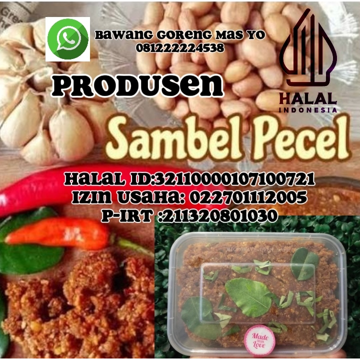 

Sambel pecel bumbu asli sangrai 250gr