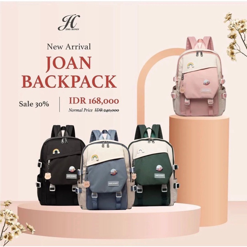 [VINE] JIMS HONEY - JOAN BACKPACK - TAS RANSEL WANITA