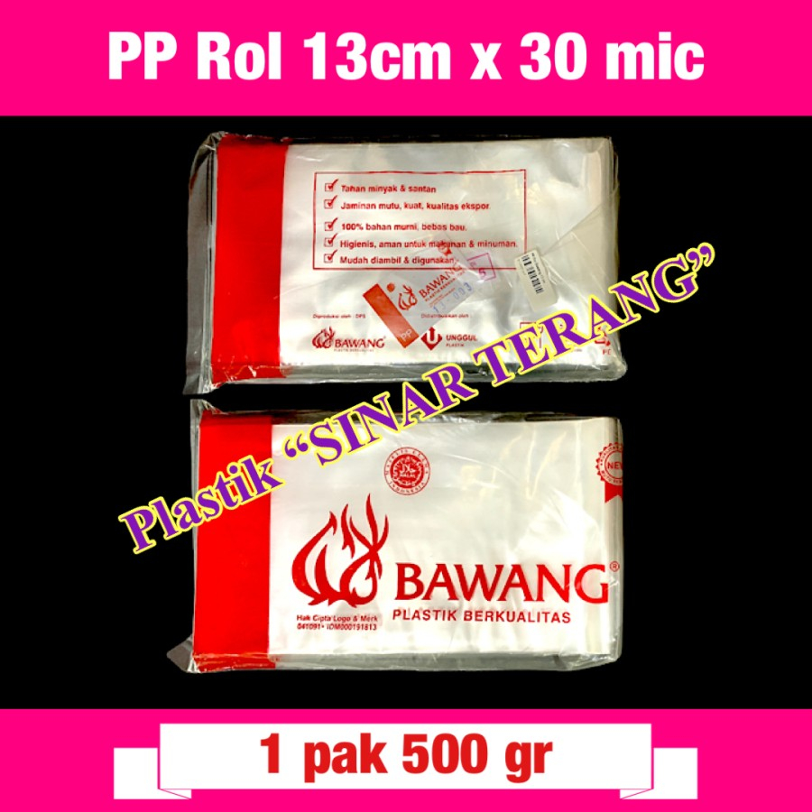 Plastik PP Bening Rol Bawang