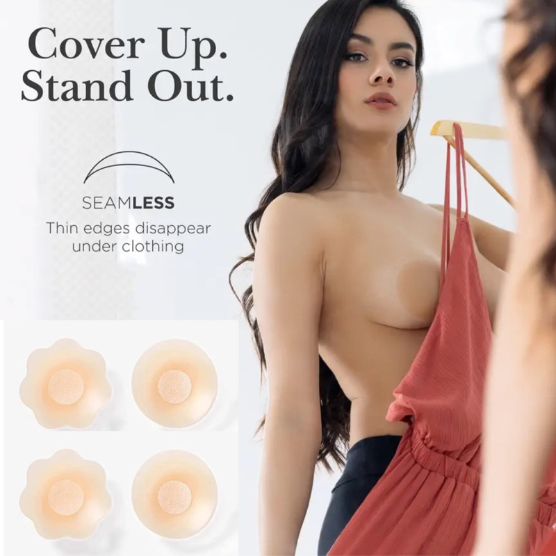 Reusable Women Breast Petals Lift Nipple Cover Invisible Petal Adhesive Strapless Backless Stick on 