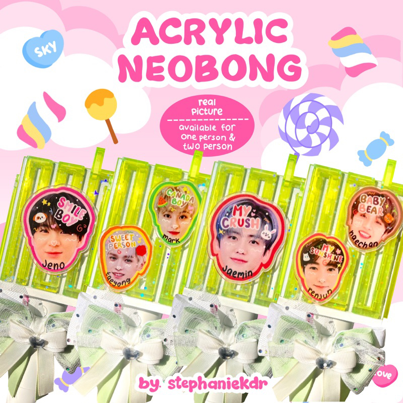 [ DECO LIGHSTICK NCT ] gantungan kunci acrylic neobong nct lighstick nct 127 nct dream wayv charm