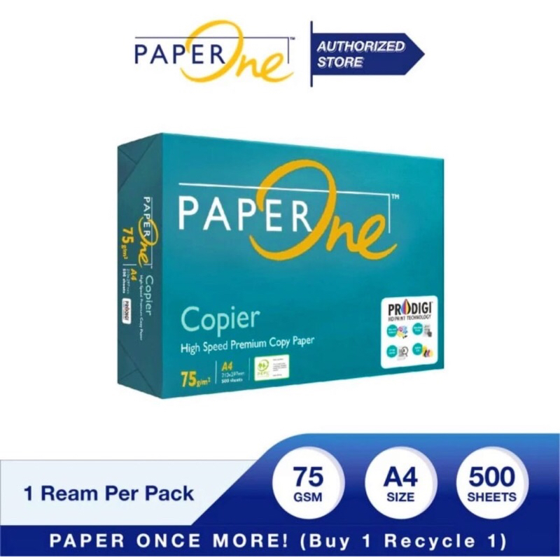 

(10lembar) Kertas HVS A4 Paperone 75 gram Copier Copy Paper Print Fotocopy PaperOne Paper One 75 g gr ( 10 lembar )