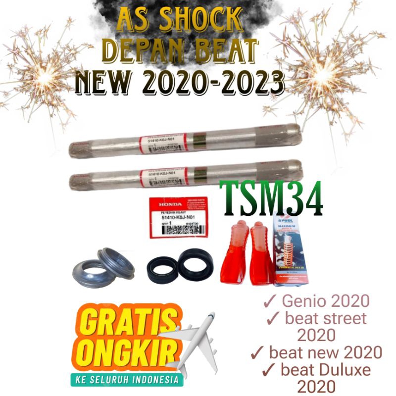 AS SHOCK SOK DEPAN BEAT NEW 2020 / PAKET AS SHOCK DEPAN BEAT NEW / GENIO 2020 / BEAT DULUXE / BEAT S