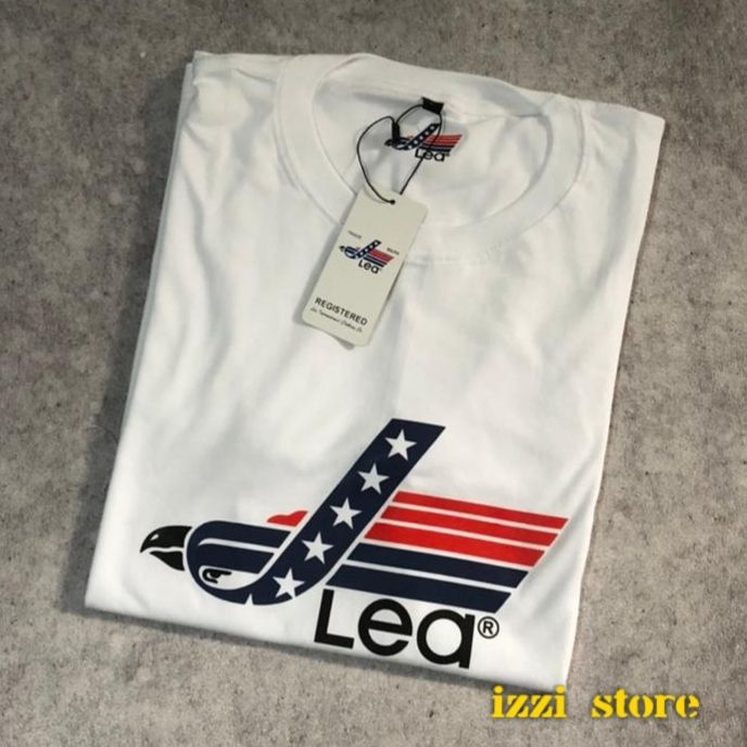 Kaos Pria Lea Original Katun Combed 24s Baju Distro Branded Premium Oblong Wanita Jumbo Oversize
