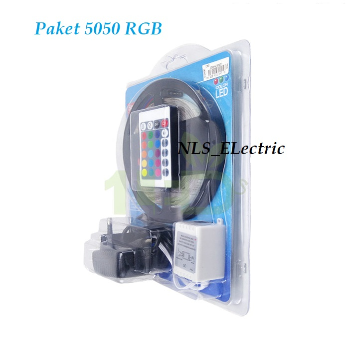 LAMPU LED STRIP 5050 3528 2835 RGB 5M 10m IP44 RGB REMOTE LAMPU - 5050 5M RGB