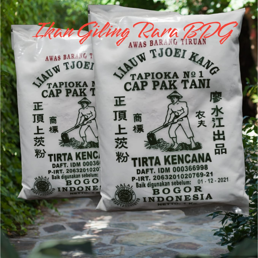 

Tepung Tapioka Cap Pak Tani Liauw Tjoei Kang Kemasan 1 Kg