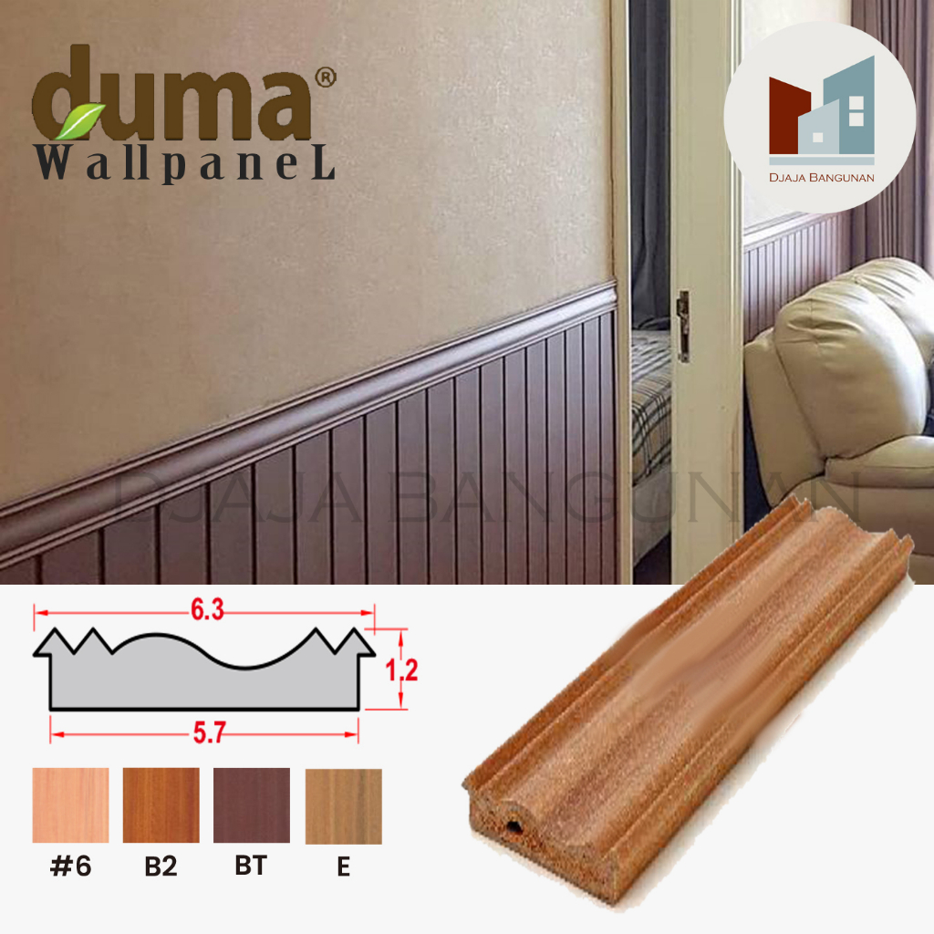 Lis Tengah Decor Dinding Wall Panel WPC Duma