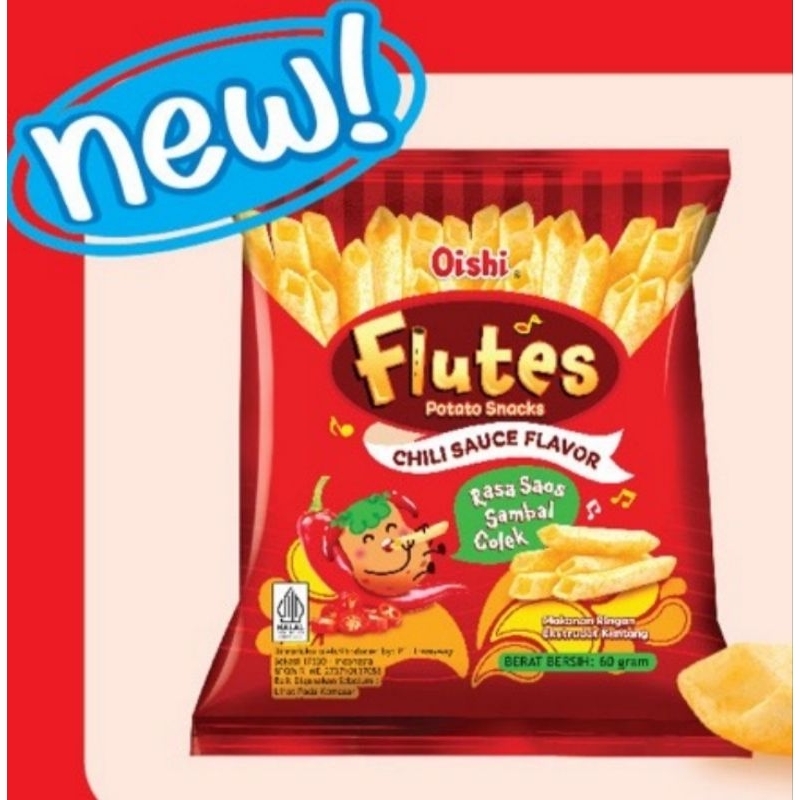 

oishi flutes rasa saos sambal colek 60gr