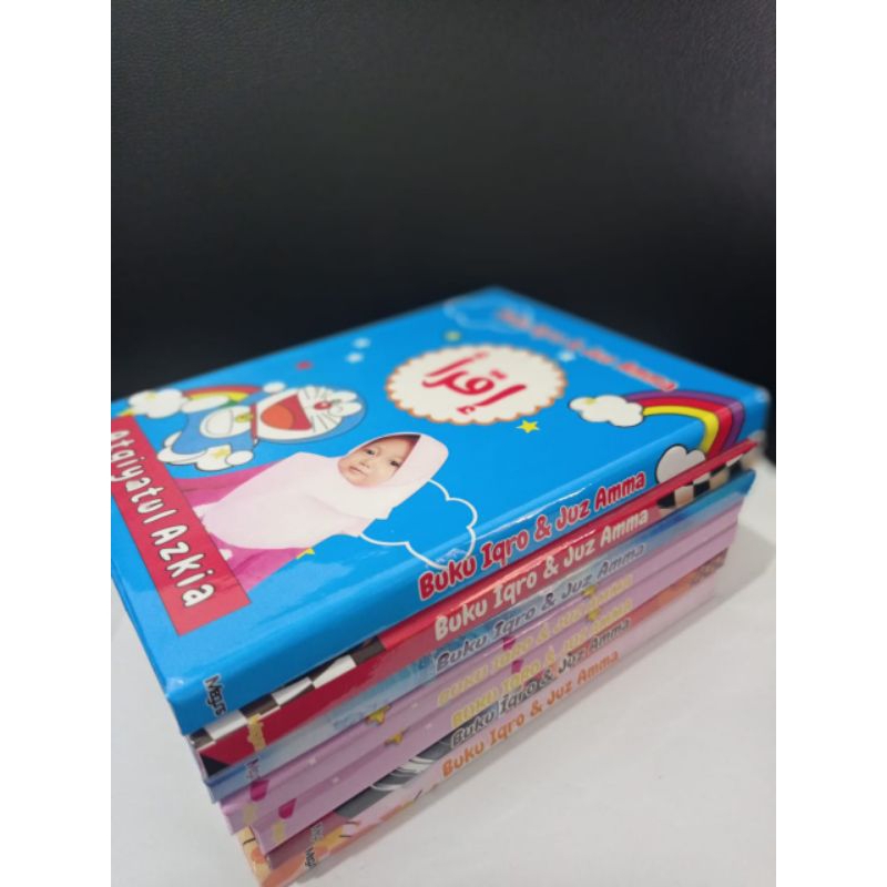 

Buku Iqro hardcover custom nama dan foto