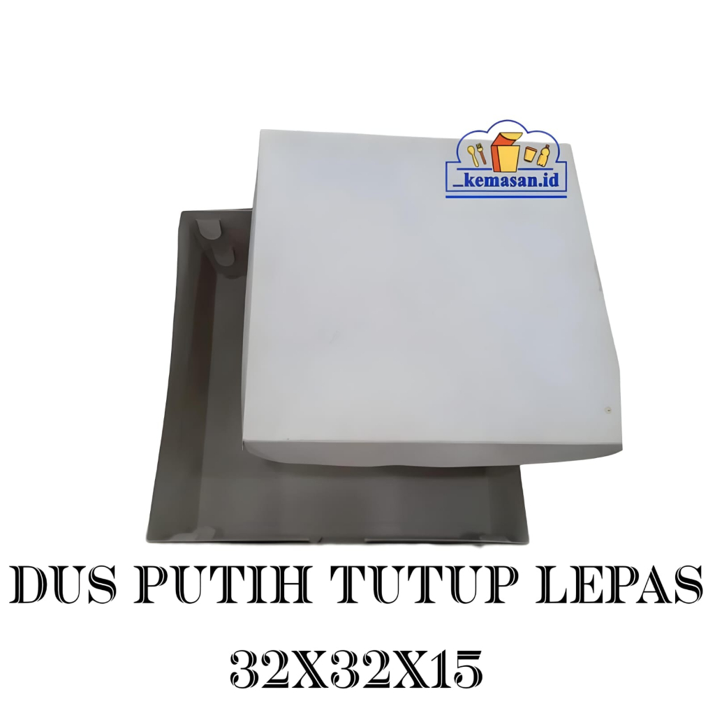 DUS PUTIH TUTUP LEPAS 32X32X15