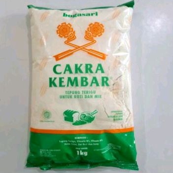 

Tepung terigu cakra kembar 1kg/tepung terigu 1kilo/tepung terigu cakra kembar Bogasari 1kg