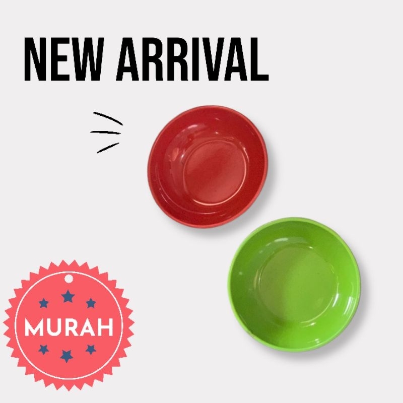 lepek bulat / lepek plastik / lepek kecil / tempat sambel kecil (6pcs)