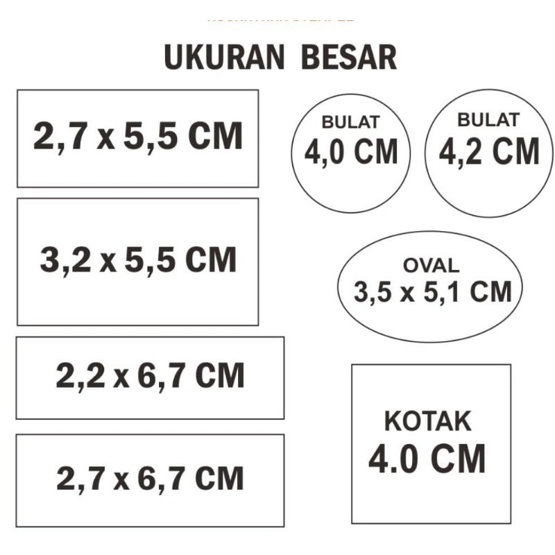 

Stempel Custom plastik kertas kardus sterofoam bebas desain sesuai Pesanan