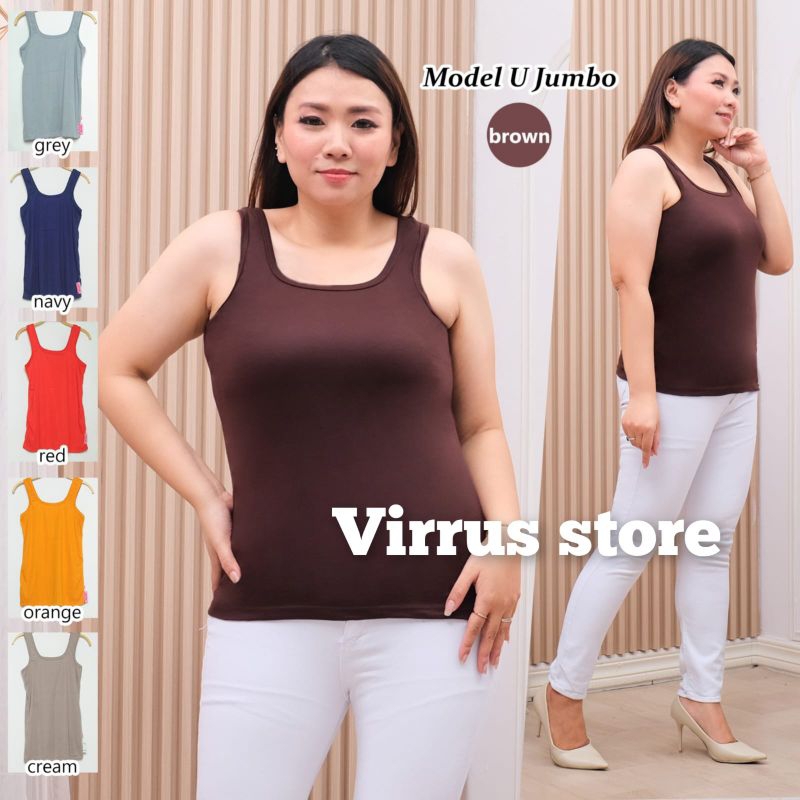 SINGLET WANITA L- XL- XXL-3XL#SINGLET WANITA SUPER JUMBO