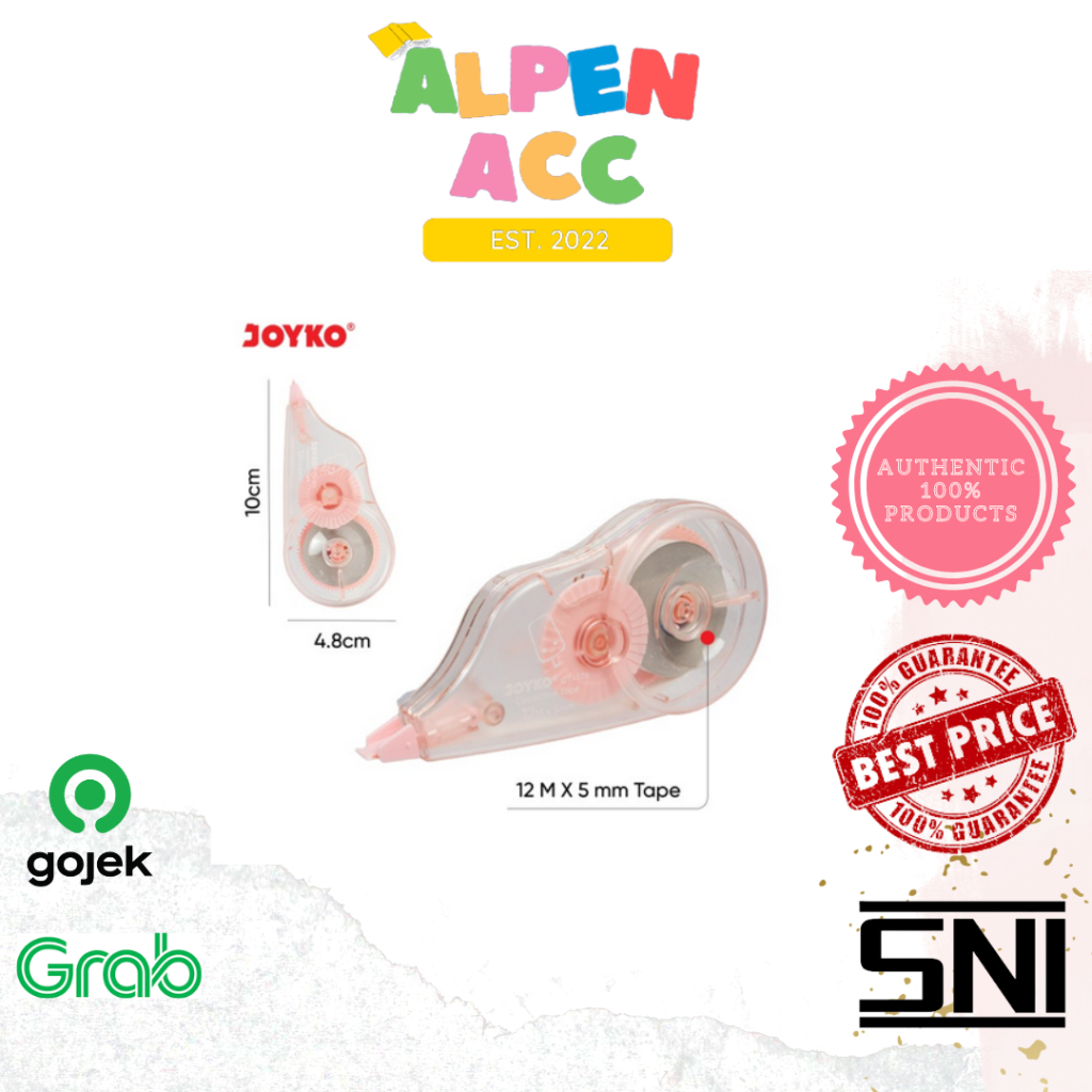 

JOYKO Correction Tape / TIPEX KERTAS Pita Koreksi Joyko CT-576