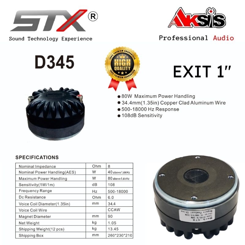 Twiter Driver D345 Merk STX