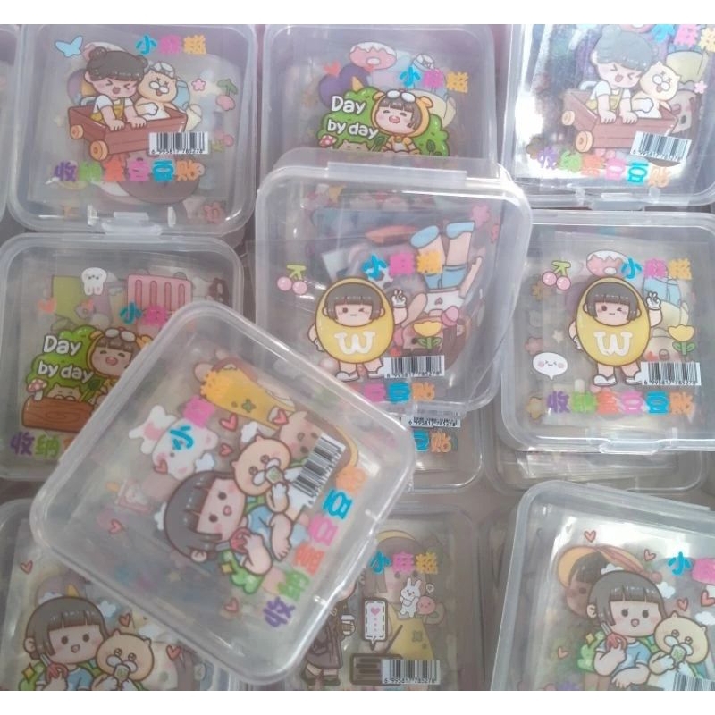 

1 kotak kecil stiker mainan sticker memo motip kartun lucu unyu