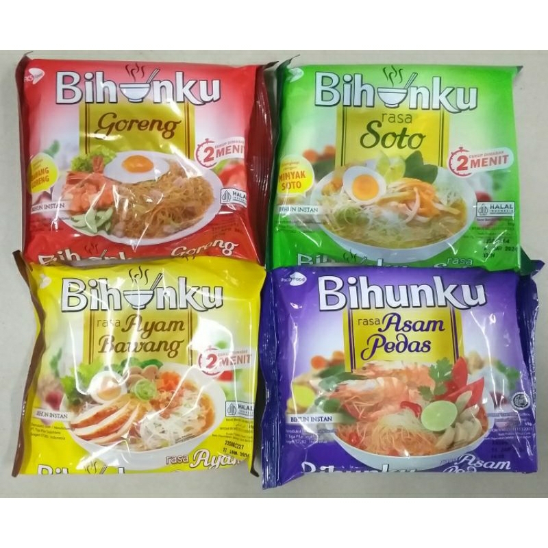 

KZ - bihunku kuah & goreng dengan 4 varian rasa