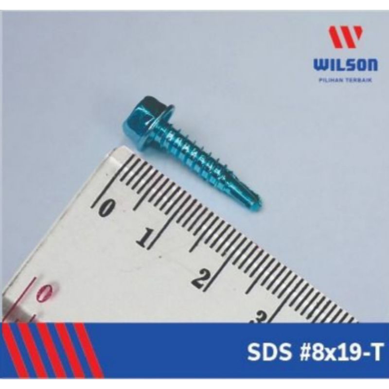 Baut Baja Ringan 8x19-T Wilson isi 900 pcs