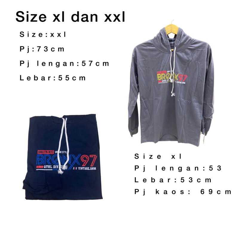 Kaos Tani Kupluk Lengan Panjang / Kaos Basahan Kerja / Serbaguna