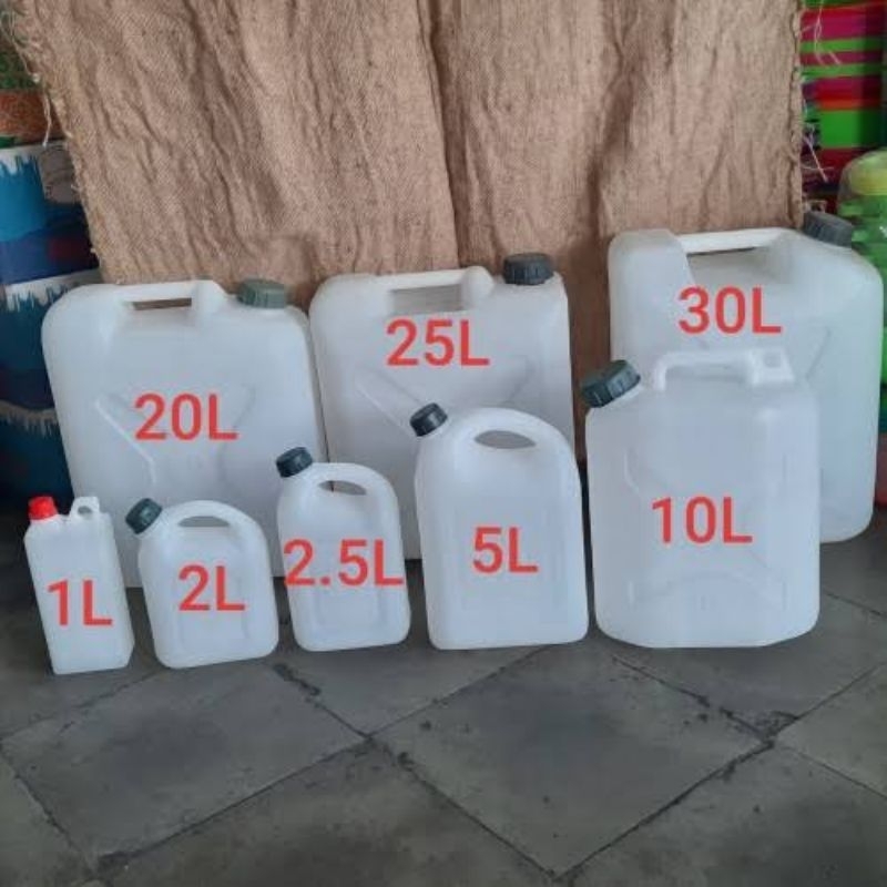 (BARU/BUKAN BEKAS) JERIGEN 10 LITER Wadah Air Minuman Sabun Deterjen Minyak Goreng Bensin