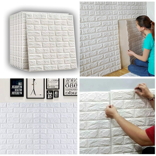 Wallpaper Dinding Foam 70x70cm Wallpaper Motif Batik Eropa Wallpaper Contemporer Wallpaper Foam