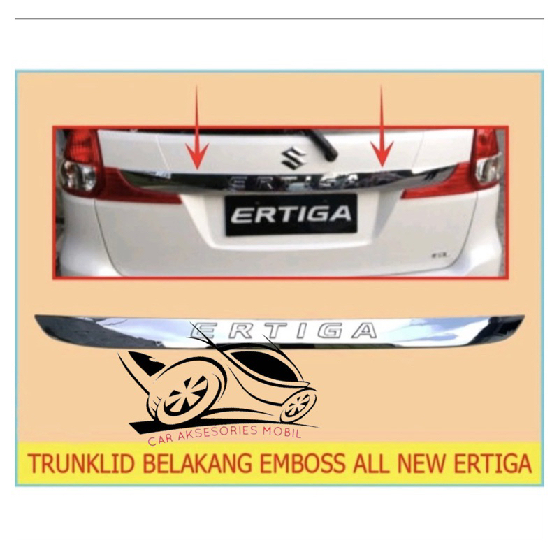 list trunklid chrome New ertiga 2016-2017