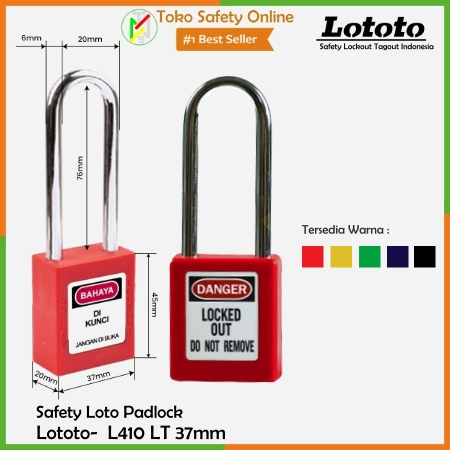 Loto Padlock 410LT Lototo / Gembok Master Padlock Lototo 410LT - Loto Padlock Masterlock