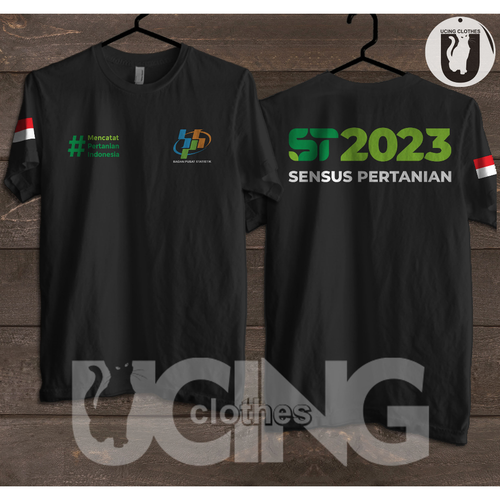 Kaos Baju ST2023 Sensus Pertanian BPS Catat Pertanian Indonesia Kaos Distro