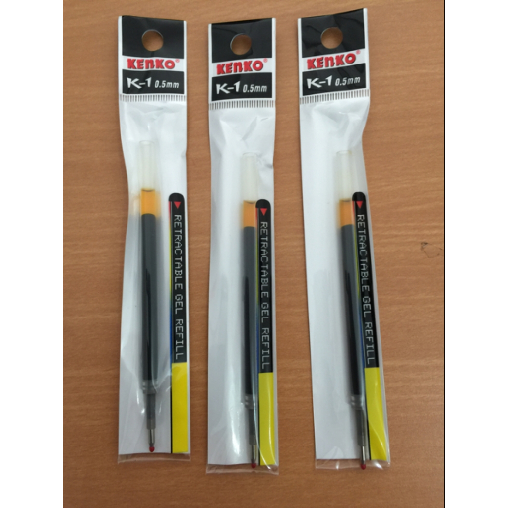 

Isi/refil bolpen gel KENKO K-1 & k-series hitam 0.5mm