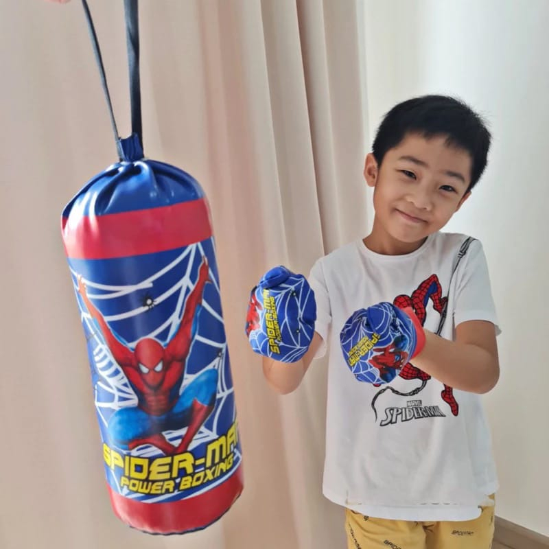 samsak Mainan Anak Laki-laki Tinju Boxing // Samsak boxing spiderman & Sarung Tangan