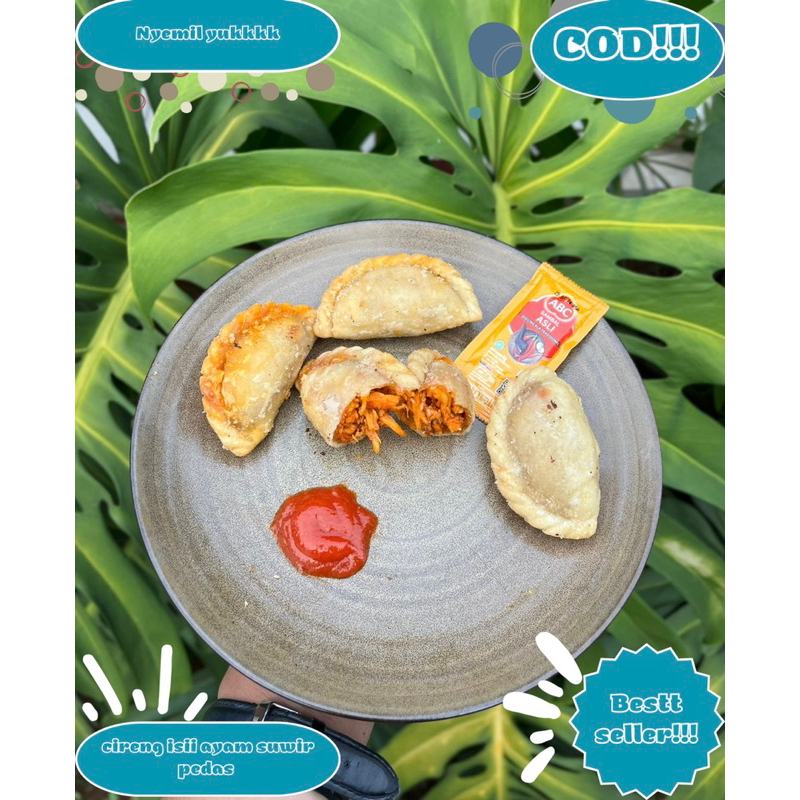 

CEMILAN CIRENG ISI AYAM SUWIR PEDAS MERCON 1PACK ISI 5PCS CIRENG BEST SELLER!!!