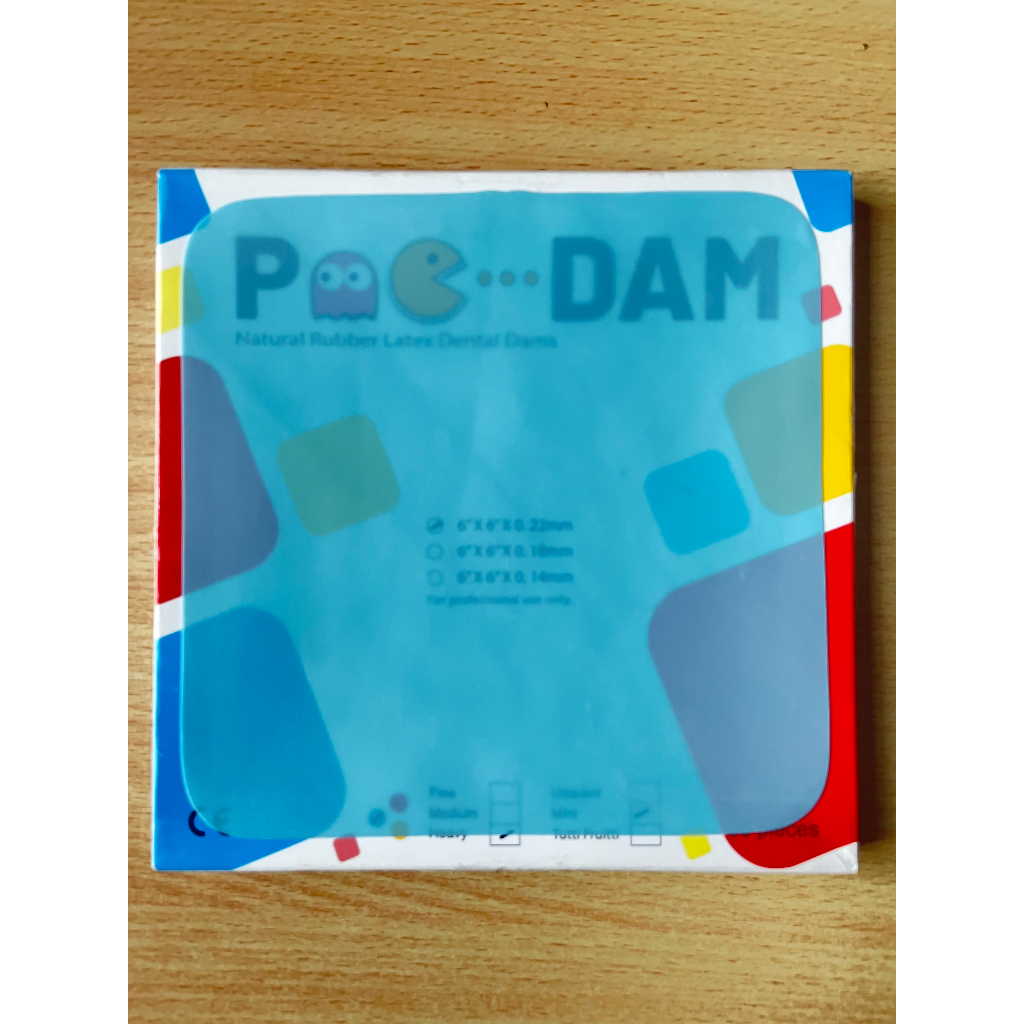 Rubberdam Dental Natural Latex Rubber Dam Sheet Medium per lembar