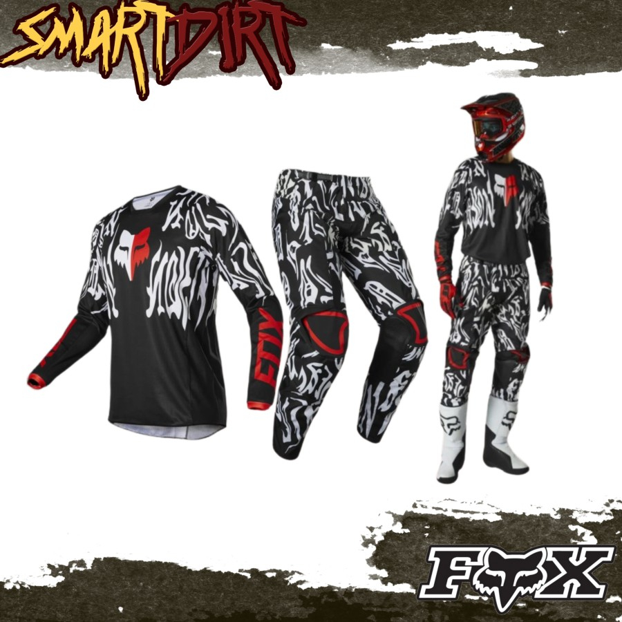 Jersey FOX 180 Peril Black Red Motocross Jerset FOX 180 Peril Original