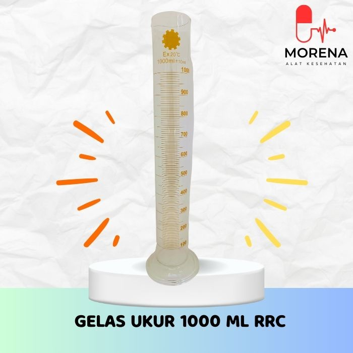 BOMEX - Measuring Cylinder 1000 ml / Gelas Ukur Kaca