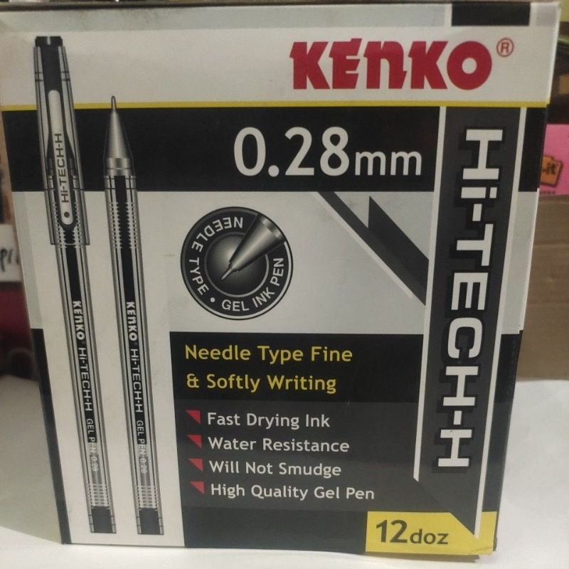 

pulpen Hi-TECH-H 0,28mm kenko black / pack