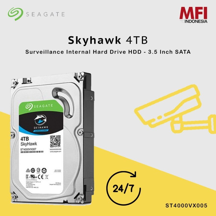 [ SNAPSHOOT CCTV ] Hardisk Seagate Skyhawk 4TB For CCTV