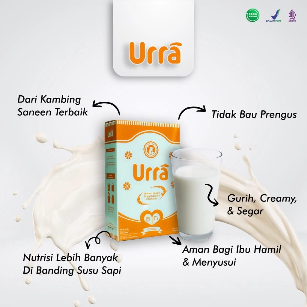 

(BISA COD) Susu Kambing URRA Penambah Berat Badan dan Tinggi Badan Anak / Susu Kambing Urra