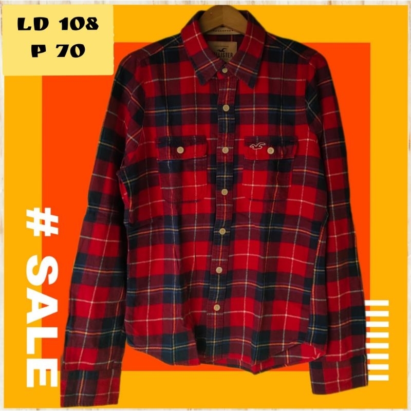 KEMEJA FLANNEL VETERANO PRIA HOLLISTER