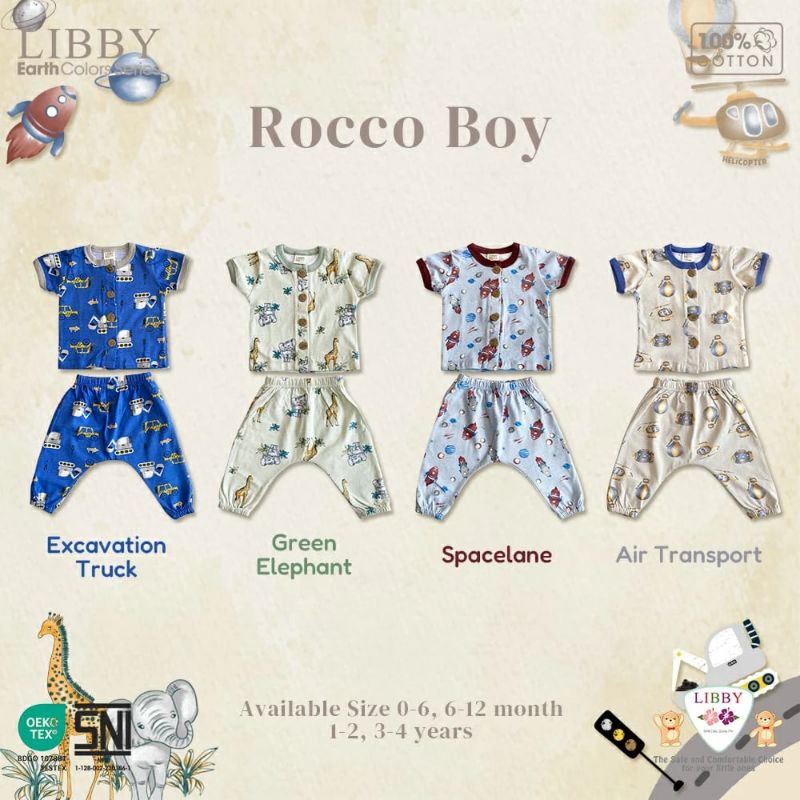 Libby Rocco Set Pendek Panjang