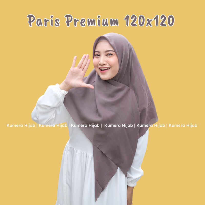 Voal Paris Square / Hijab Segiempat Voal Syari Jumbo