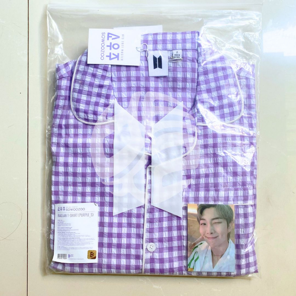 [Ready] BTS 2021 Muster Sowoozoo Official Merchandise Pajama Set, Mini Bag, Photocard