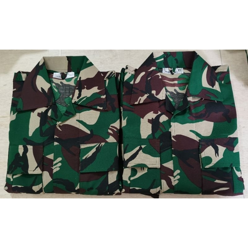 1 STEL SERAGAM PDL TNI BALOTELI PREMIUM ORIGINAL M34-MILITARY WARNA PANCA