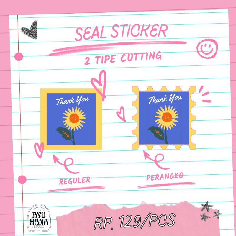 

Seal sticker | stiker paket