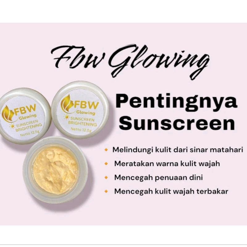 SUNSCREEN FBW GLOWING BLACKWHITE SPF 35PA++